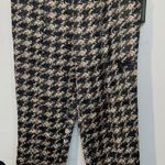 Isaac Mizrahi Live! Women's Size Med Tall Cargo Pant Sateen Houndstooth A624660 Photo 2