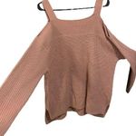 Soho Jeans New York & Company NWT Dusty Rose Cold Shoulder Casual Knit Sweater Photo 0