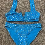 Aerie  Blue Bikini with Paisley Accents Photo 0
