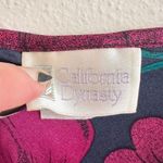 80s Jewel Tone Floral Camisole Sleep Set M/L Black Size L Photo 7