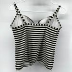 Victoria's Secret  Tankini Swimsuit Stripe Padded Spaghetti Strap Black White 34D Photo 5