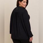 Torrid Washable Crinkle Gauze Relaxed Embroidered Blouse Size 3X Photo 1