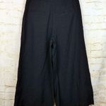 Who What Wear Pants Women 8 Black Wide Leg Crop Pleated Sailor Rayon 28x22 Boho Photo 2