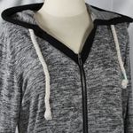 No Boundaries Heather Grey Casual Zip-Up Jacket with Hood & Pockets - Juniors XL Photo 2