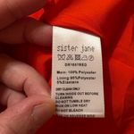 Sister Jane Jacquard Mini Dress with Open Heart Back in Red Photo 10