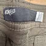 Fox Racing Pants WoMens 9 Khaki Green Cargo w/ Draw String Cuffs Material‎ Gray Size M Photo 4
