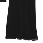 Jones New York Vintage  100% Silk Midi Dress Black Size 16 Photo 6