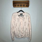 SAGE HARBOR Womens Cardigan Sweater VTG Pink Floral Button Long Sleeve Large Photo 1