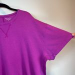 Athleta  Modern Sundown Sweatshirt Tee Magnolia Purple Short Sleeve Womens Medium Photo 2