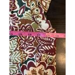 Faherty  Boho Peasant Cottage Ruffle Top Womens‎ Medium Floral Henley Cap Sleeve Photo 7