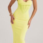 House Of CB Yellow Corset Midi Dress Photo 0