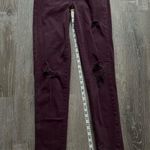 American Eagle  Super Hi-Rise Jeggings Distressed Purple Women’s 6 X-Long Stretch Photo 8