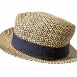agnès b. homme panama hat in a size L woven Tan Photo 0