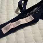 Victoria's Secret Victoria’s Secret Body By Victoria Blue Silver Metallic Lined Demi Bra 32DD Photo 7