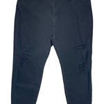 Madewell High Rise The Mom Jeans Renley Black Wash Size 37 Photo 0