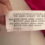 ZARA  Hot Pink Velvet Bodysuit Size Small Asymmetrical Neckline Long Sleeves Bold Photo 10