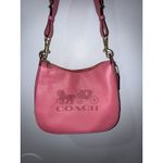 Coach  F72702 Pink Jes Hobo Horse & Carriage Saddle Pebbled Leather Shoulder‎ Bag Photo 2