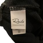 Rails  Marlo velvet striped sweatshirt S Black Cozy Loungewear Photo 8