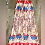 MINKPINK  Last Resort Maxi Dress Multicolored Ibiza Halter Neck M Striped Pattern Photo 0