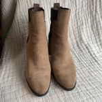 Tod's  Classic Tan Suede Heeled Chelsea Boots Size 37‎ Photo 1