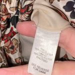 Cato  Paisley Floral Tassel pocket v neck dress‎ metallic cream red size medium Photo 4