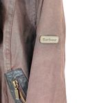 Barbour Women's Ordinance wax coated
Jacket in Brown shearling lining GUC Photo 3