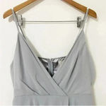 BHLDN ‎ Gray Silver Eva Chiffon Bridesmaids Maxi Dress Photo 3