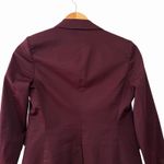 Body by Victoria Womens Tailored Blazer Burgundy Size 4 Quiet Luxury Workwear Red Photo 5