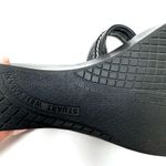 Stuart Weitzman black leather wedge slides, made in Spain, size 8.5AA Photo 11