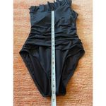 Hilor Black One Shoulder One Piece Swimsuit Women's Great Condition Size S Photo 5