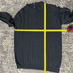 John Smedley For Hooper 1960s Women’s 16 L Black Wool Knit Half Zip Back Sweater Size L Photo 6