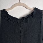 St. John Vintage ‎ Saks Fifth Avenue Black Cable Knit Midi Dress XXS Long Sleeve Photo 3