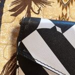 Trina Turk Trifold Crossbody Wallet phone bag Geometric black & whit gold chain Photo 8