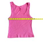 SKIMS  Women’s Size M Cotton Rib Tank Sugar Pink‎ Crop Top Simple Basic Staple Photo 5