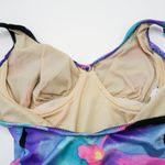 One Piece Vintage 80s The Slim Suit Floral Swimsuit Photo 8