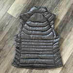 Bernardo Packable Goose Down Quilted Puffer Vest Silver Steel Gray Photo 6