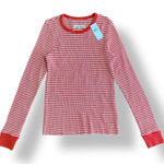 American Eagle  NWT Striped Long‎ Sleeve Shirt Womens Size XS Red White Photo 0