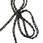 VTG Hand Beaded Velvet Crossbody Evening Bag Beaded Fringe Small Size 7X5 Floral Black Photo 3