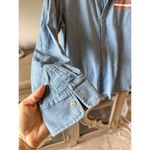 Solid & Striped Oversized Chambray Button Down Shirt Women’s Small Photo 3
