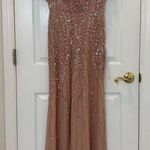Mac Duggal NWT 35109 Pink Embellished Flutter Sleeve Gown Size 6 Photo 3