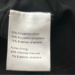 Akris  Zip Front Asymmetric Midi‎ Dress Neoprene Womens Size US 10 Black Goth NEW Photo 5