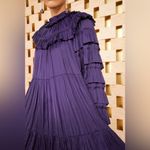 Ulla Johnson Elsa Dress Lago Deep Purple Size 0 Ruffle Royal Tiered Statement Photo 15