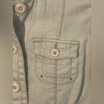 Eddie Bauer  100% linen vintage utility military‎ jacket Photo 2