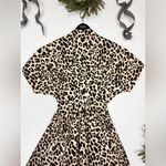 Exquise Anthropologie Cotton Blend Relaxed Leopard Tobie Shirt Dress Size XS. Brown Photo 7