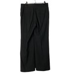 Ann Taylor  Dark Brown Pin Stripe Wool Wide Leg Dress Pants 4 Photo 3