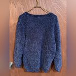 Barefoot Dreams  CozyChic Seaside Pullover  Blue Black‎ Size XL Photo 3