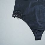 Victoria's Secret  Black Satin Mesh Lace Bodysuit Lace Very Sexy Dragon Bodysuit Photo 3