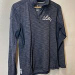 Elevate Womens Blue Pullover Shirt Size Medium Long Sleeve Activewear Photo 9