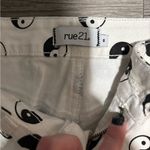 Rue 21 ☯️ White Jeans Yin Yang Print Baggy 8 ☯️ Photo 2
