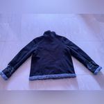  Womens Dress Barn Fleece Faux Fur Jacket Coat Black And Gray XL  Zip Photo 14